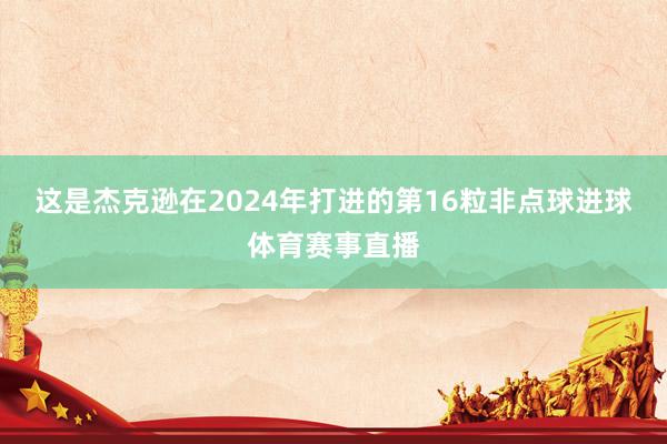 这是杰克逊在2024年打进的第16粒非点球进球体育赛事直播