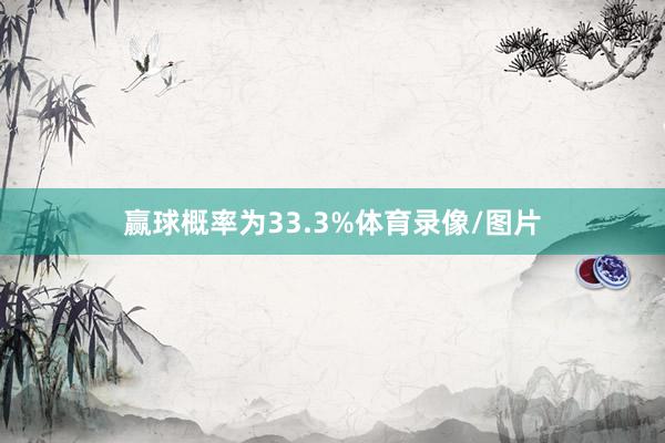 赢球概率为33.3%体育录像/图片